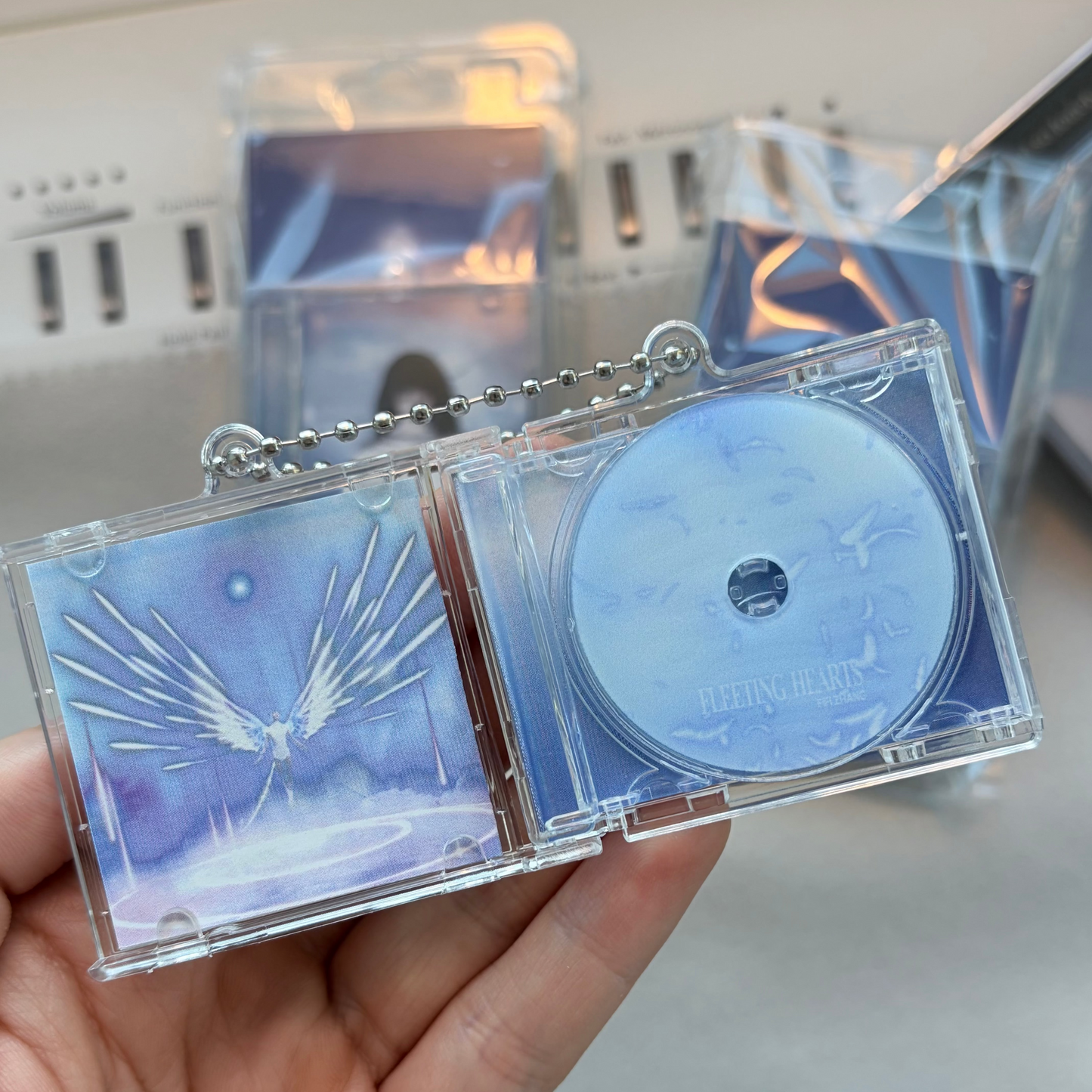 FLEETING HEARTS Miniature CD Keychain with NFC Chip